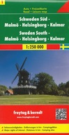 Szwecja cz.1 część południowa, 1:250 000 mapa Freytag&Berndt