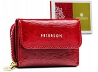 Malá dámska peňaženka z lakovanej prírodnej kože - Peterson