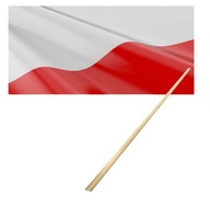 FLAGA POLSKA FLAGI POLSKI PRODUCENT KIJ 120x110x70 cm MOCNA