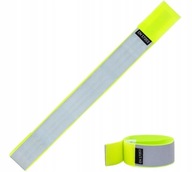 OPASKA ODBLASKOWA ELASTYCZNA NA RZEP Z SZEROKIM PASEM ŻÓŁTA CERTYFIKAT CE