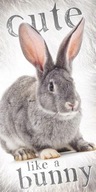 RĘCZNIK kąpielowy bawełna zwierzęta królik 70x140