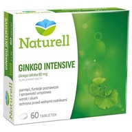 Naturell Ginkgo intensive biloba ginkgo biloba pamäť koncentrácia 60x