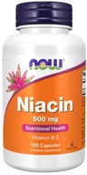 NOW Foods NIACIN 500mg VITAMIN B3 Niacin 100kap