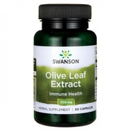 Liść oliwny ekstrakt (Olive leaf) 500mg 60kap Swanson