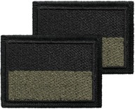 Nášivka VLAJKA POĽSKÝ na suchý zips uniforma HASENÁ kamufláž KOMPLET 2 ks