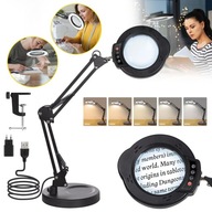 LED LÁMPA LUPA 10X SZKŁO POWIĘKSZAJĄCE LÁMPA NAGYÍTÓVAL, FÉNNYEL ÉS ÁLLVÁNNYAL