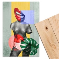 Obraz 30x40cm Allbag na dreve Nástenná dekorácia Obraz do obývačky na stenu