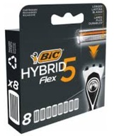 WKŁADY DO GOLAREK BIC HYBRID 5 FLEX BLISTER 8 SZT