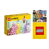 LEGO Classic Kreatywna Zabawa Pastelowymi Kolorami (11028) +Torba +Katalog