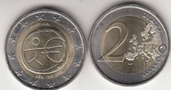 Portugalia 2009 -2 euro okolicz. 10 Rocznica Uni