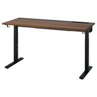 IKEA MITTZON Písací stôl 140x60 cm orech/čierna