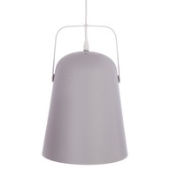 LAMPA WISZĄCA SUFITOWA METALOWA SZARA 22x33cm