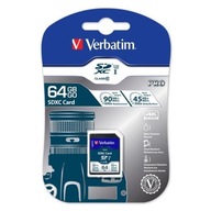 Verbatim Karta pamięci Secure Digital Card Pro U3, 64GB, SDXC, 47022, UHS-I