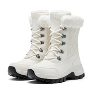 36beigenew Winter Woman Bots Hrubé kožušiny Plush Snow Boots Platform