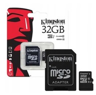 PAMÄŤOVÁ KARTA Kingston 32GB MICRO SD C10+ ADAPTÉR