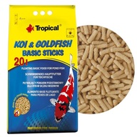 Tropical Koi&Goldfish Basic Sticks 20L/1,6kg Pokarm dla karpi Koi oczko