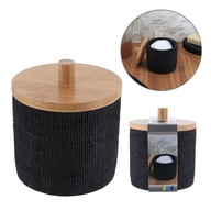 FÜRDŐSZOBAI VATTAKORONG TARTÓ KOZMETIKAI PELYHEK PÁLCIKÁK RENDSZEREZŐ DOBOZ