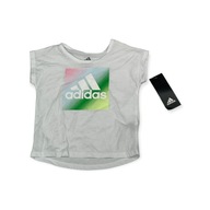 Koszulka t-shirt dziewczęcy logo ADIDAS 18 msc