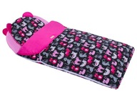 Śpiworek do przedszkola spania dla dziewczynki różowy 140 cm