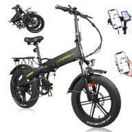 Elektrický bicykel Skladací Hrubé mestské pneumatiky KAISDA K2M 500W 38km/h 20"