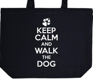 KEEP CALM AND WALK THE DOG torba zakupy prezent