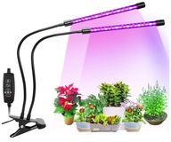 2 x Lampa do Wzrostu Roślin Uprawy 40 LED Panel Timer + Pilot Wodoodporna