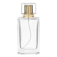 OZDOBNÁ SKLENENÁ FĽAŠA NA PARFUMY S ROZPRAŠOVAČOM HLINÍKA – 100 ML!