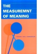 The Measurement of Meaning Osgood Charles E