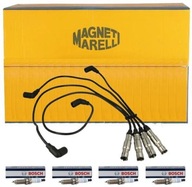 Sada zapaľovacích káblov Magneti Marelli 941319170025 + 4× Zapaľovacia sviečka Bosch 0 242 240 593