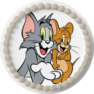 OPŁATEK NA TORT Tom i Jerry + GRATIS TEKST IMIĘ