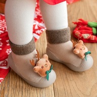 Vianočné topánky na chôdzu ponožiek bez topánok