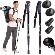 KIJE TREKKINGOWE DO CHODZENIA KIJKI NORDIC WALKING REGULOWANE 63-135 CM