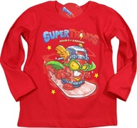104 Blúzka SUPER THINGS ZINGS chlapčenské tričko červená dĺžka rukáv licencia