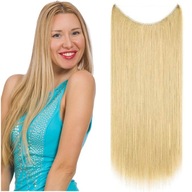 FLIP-IN PRÍRODNÉ VLASY NA VLASCI BEZ SPONIEK 30 CM svetlá blond 22