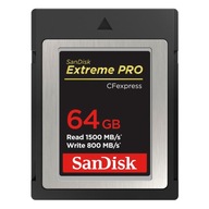 Extreme PRO CFexpress Card Type B, SDCFE 64GB, 1500MB/s R, 800MB/s /SanDisk