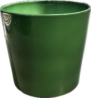 Donica zielona ceramiczna duża 22 cm