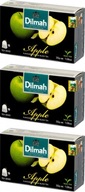 Herbata czarna aromatyzowana w torebkach Dilmah Apple jabłko 20szt x3