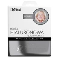 L'BIOTICA Maska hialuronowa na tkaninie - nawilża & uelastycznia 23ml