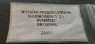 front bumper grille SKODA FABIA IV 21- original 6VA807221