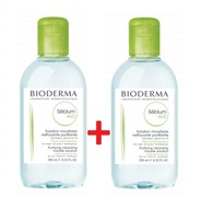 Bioderma Sebium H2O płyn micelarny do skóry tłustej, trądzikowej 2 x 250 ml