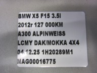 BMW X5 F15 carpet mats front front black 51477326344 7326344