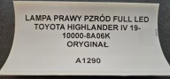light right front FULL LED TOYOTA HIGHLANDER IV 19- original 10000-8A06K