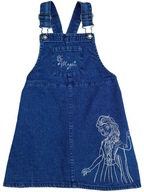 Sukienka ogrodniczka dziewczynka GEORGE Frozen jeansowa 104, 3-4 lata