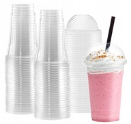 KUBKI SHAKE BUBBLE TEA SHAKE EKO Z WIECZKIEM WYPUKŁYM 300ml 50 SZT