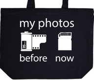 MY PHOTOS - BEFORE, NOW torba zakupy prezent