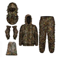 Ghillie oblek pre mužov, 3D Leafy Hood Priedušná ML