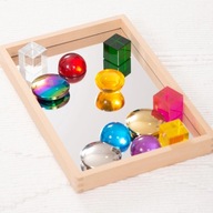 TickiT: malé zrkadlo prieskumníkov Small Wooden Mirror Tray