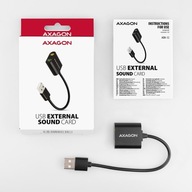 ADA-12 Zewnętrzna karta dzwiękowa USB 2.0 48kHz/16-bit stereo, metal, kabel