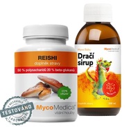 MycoMedica Reishi 50% extract + MycoBaby Dračí sirup 200 ml za 4€