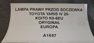 light right front lens TOYOTA YARIS IV 20- original KOITO K0-6EU